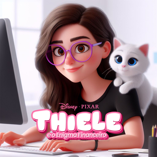Thiele, responsável pelo financeiro na Golden Consultoria Digital como personagem de filme da Disney Pixar